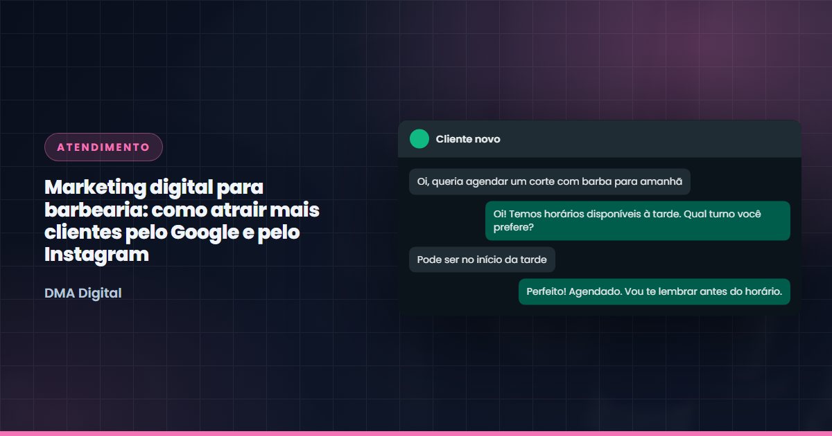 Conversa de WhatsApp com um cliente novo